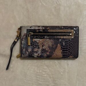 Tory Burch Snakeskin Wristlet Clutch